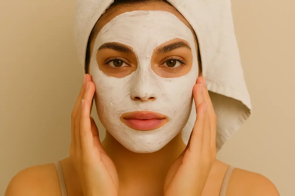 Maschera viso collagene
