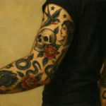 braccio con tatuaggio